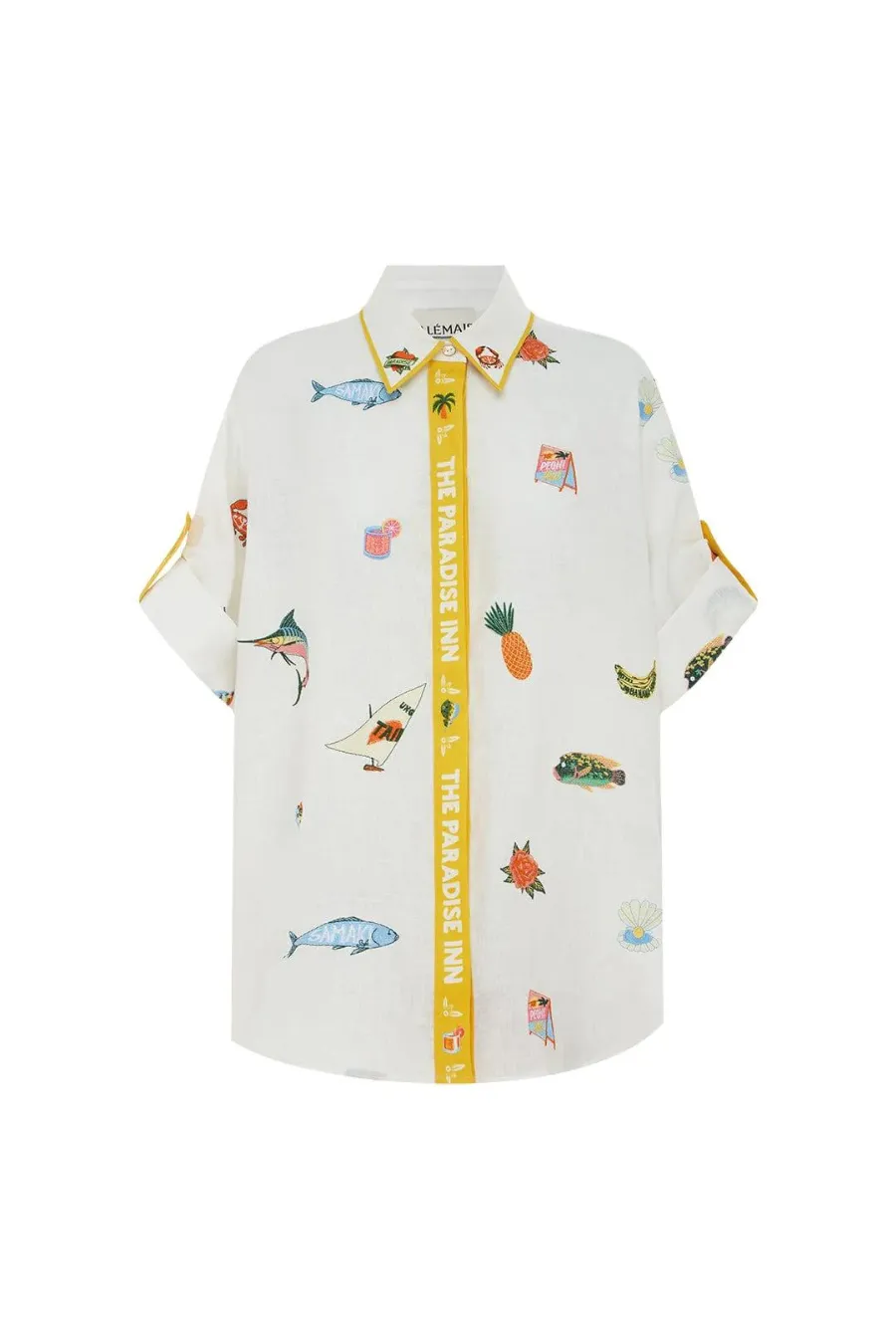 Blue Marlin Embroidered Shirt