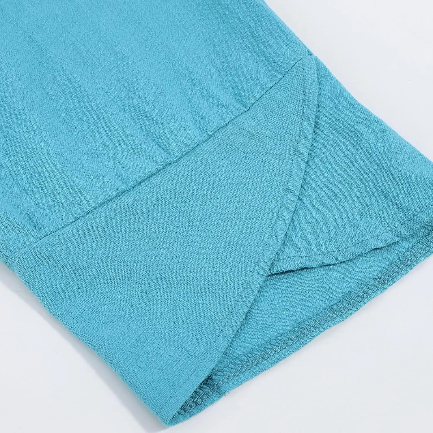Cotton Linen Capri Pants for Women Casual Summer Cropped Baggy Yoga Comfy Trousers Palazzo Lounge Pants with Pockets