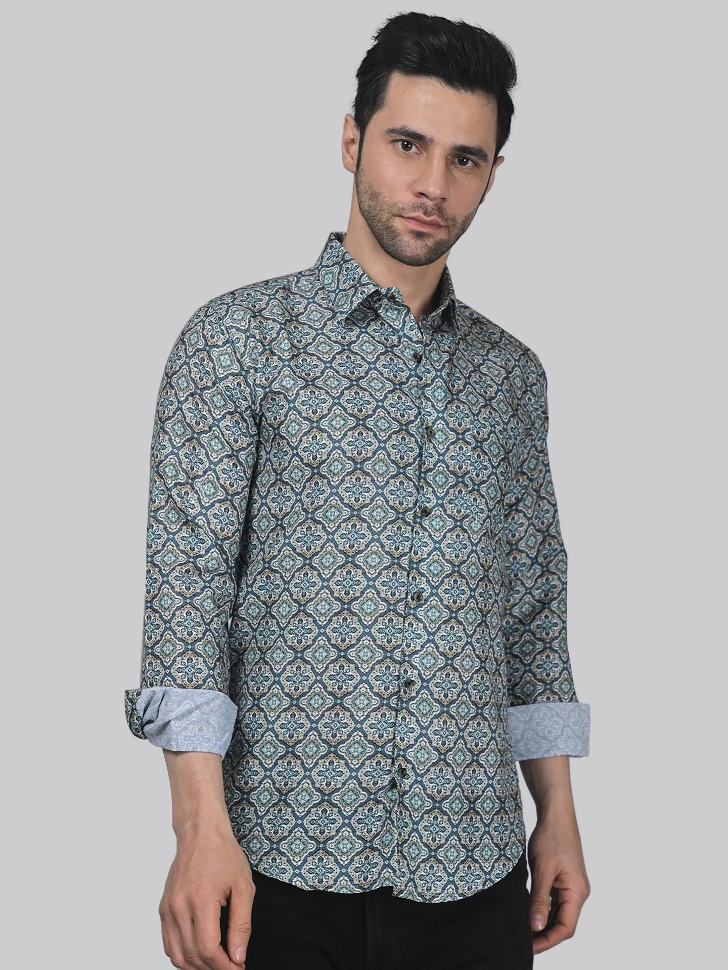 Exotic-glam Men's Printed Shirt