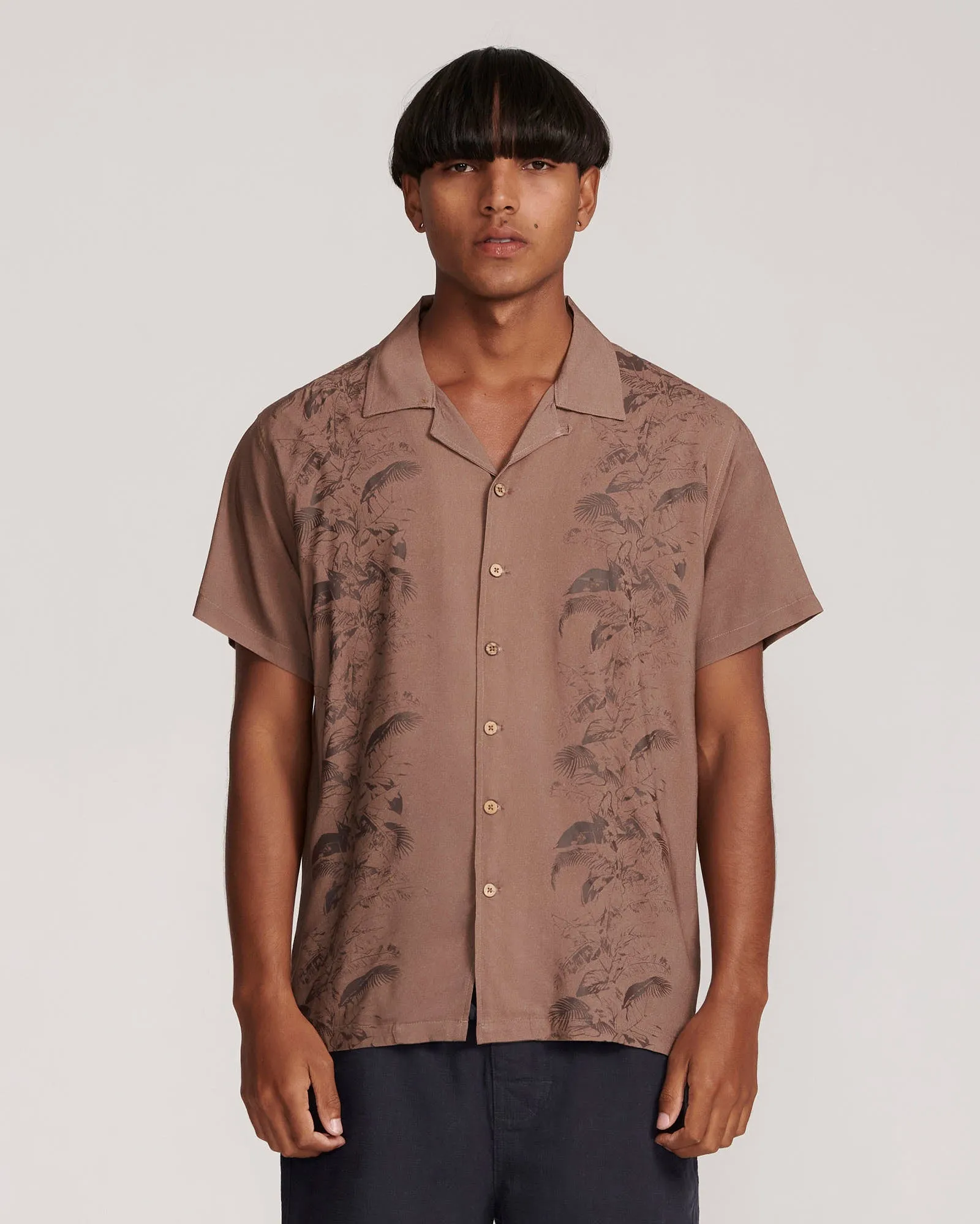 Fender S/S Resort Shirt - Cinnamon