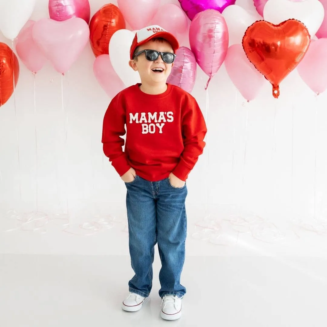 Mama's Boy Patch Valentine's Day Sweatshirt - Boys Clothing