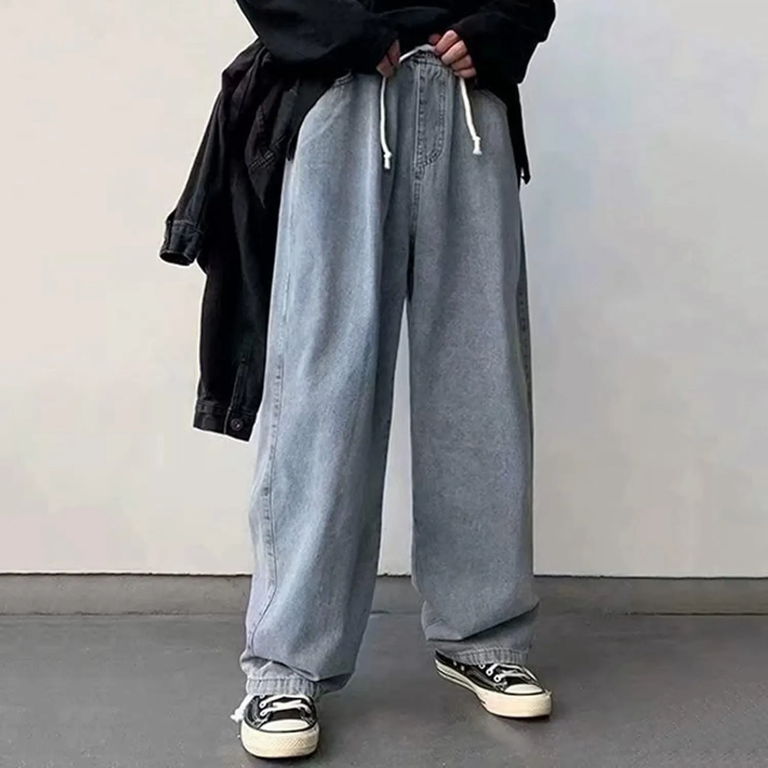 Men's Regular Jeans Men's Wide Leg Pants Men Chino Pants Slim Fit Stretch Bodycon Trousers Casual Men's Cargo Jeans