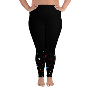"Joy" All-Over Print Plus Size Leggings