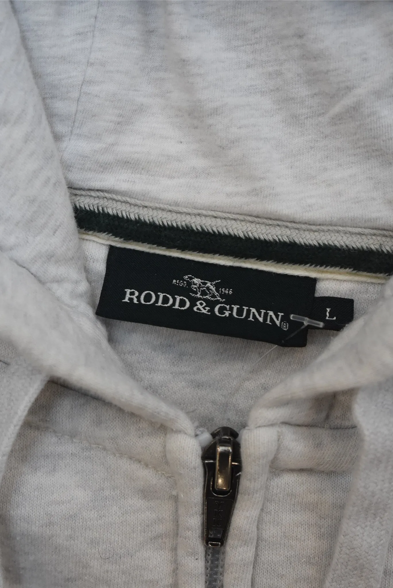 Rodd & Gunn full zip hoodie, L