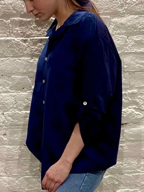 The Daisy Embroidered Button Through Long Sleeve Shirt size
