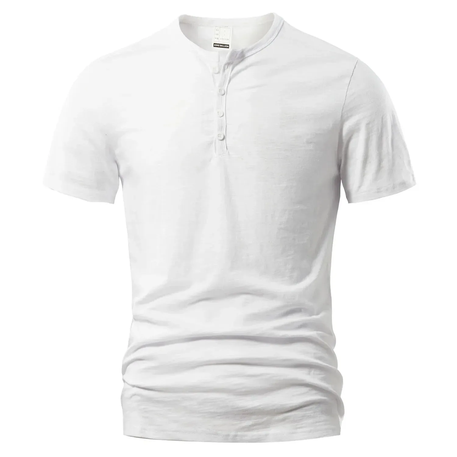 West Louis Designer Men Casual Short Sleeve Henry Tee