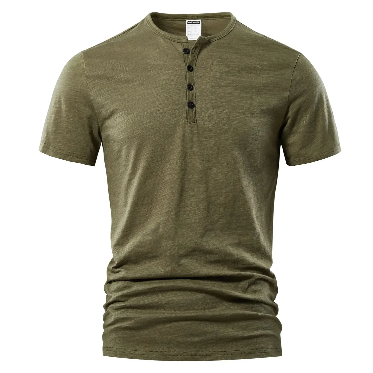West Louis Designer Men Casual Short Sleeve Henry Tee