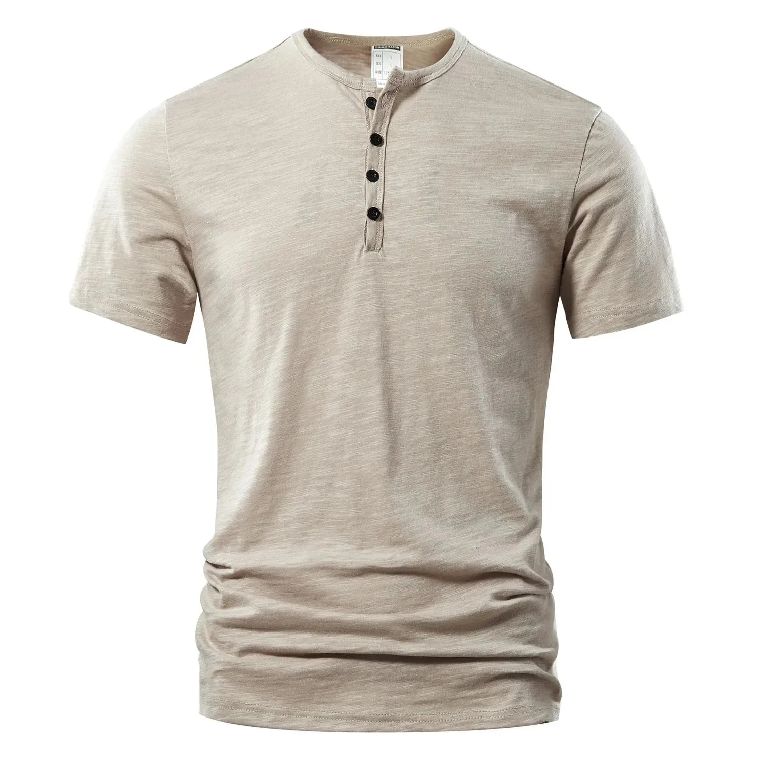 West Louis Designer Men Casual Short Sleeve Henry Tee