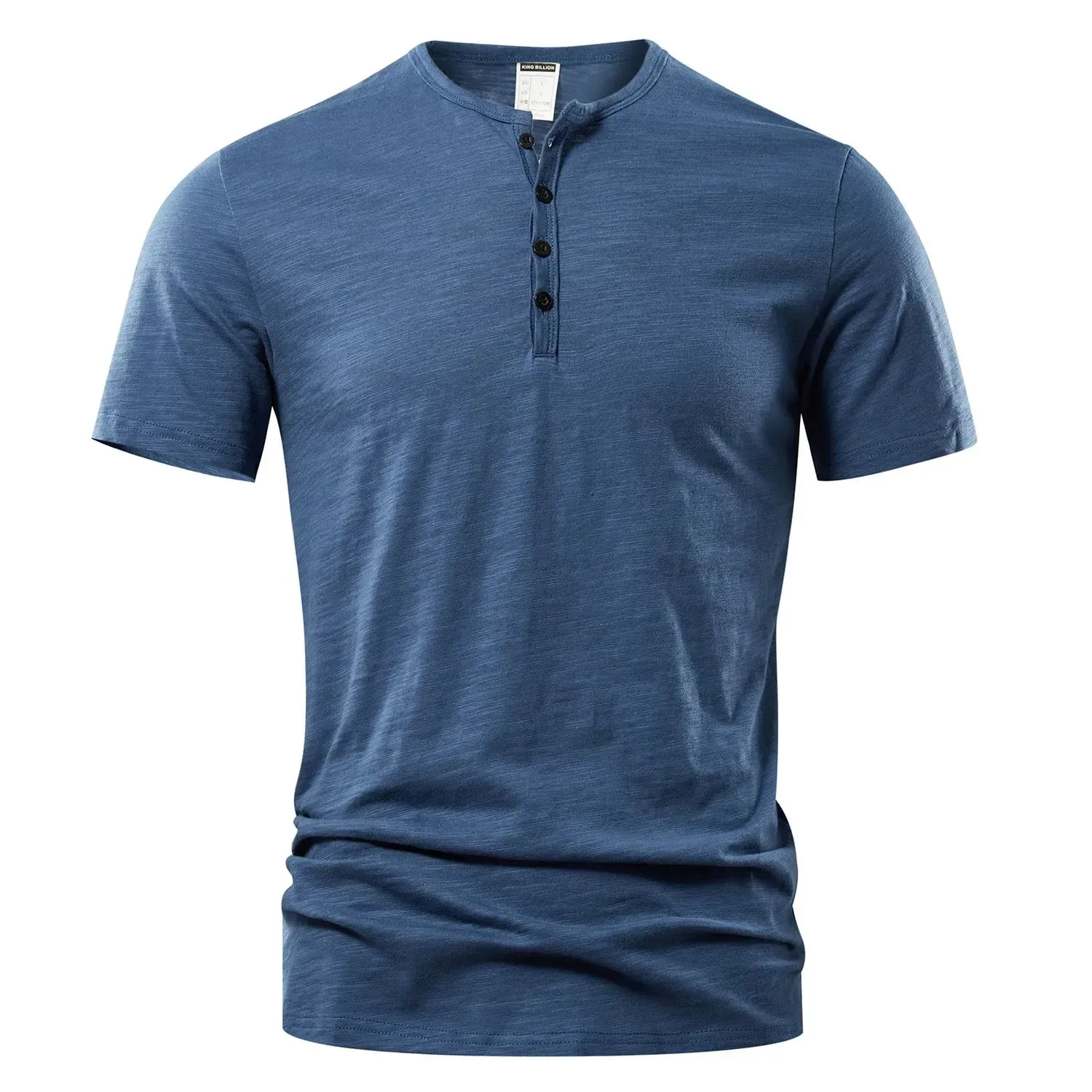 West Louis Designer Men Casual Short Sleeve Henry Tee