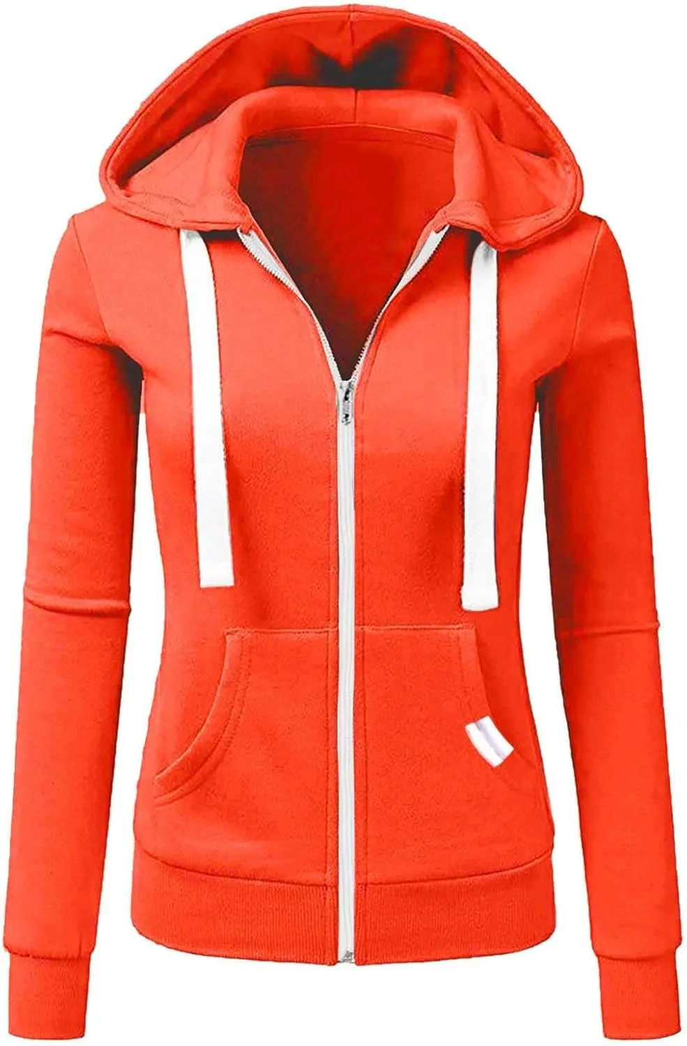 Womens Zip Up Hoodies Long Sleeve Slim Fit Hooded Sweatshirts 2024 Casual Lightweight Jacket Streetwear Hoodies